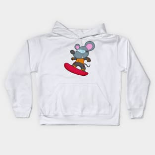 Mouse as Snowboarder with Snowboard Kids Hoodie